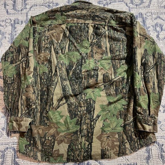VTG 90's Winchester Camo Realtree Button Up Shirt Made in USA SZ L - Picture 2 of 5
